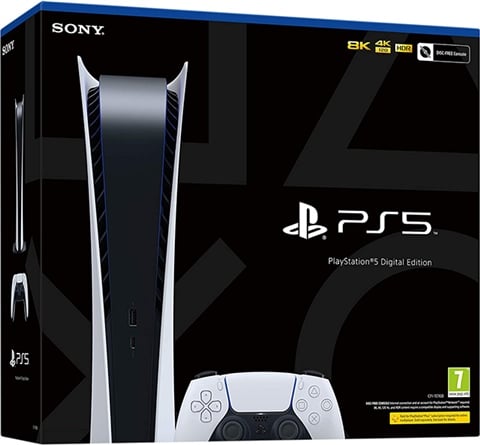 Playstation 5 Digital Edition Console, 825GB, White, Boxed - CeX